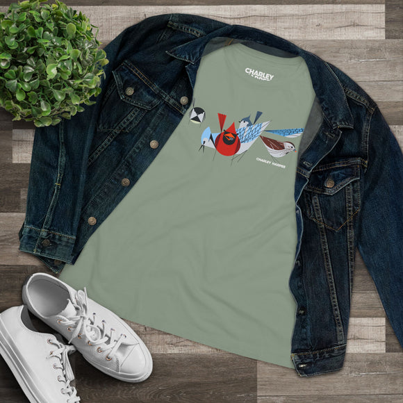 Bird Feeder's Charley Harper Women's Cotton Tee