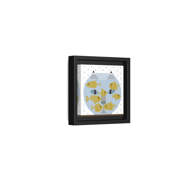 Fishful Thinking Edie Harper Framed Giclee Print on Stretched Canvas