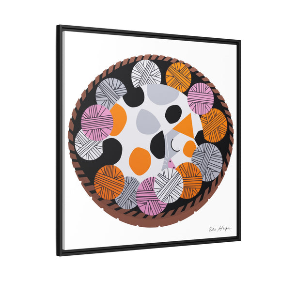 Kittens n' Knittens Edie Harper Framed Giclee Print on Stretched Canvas