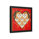 Vowlentine Charley Harper Framed Giclee Print on Stretched Canvas-47