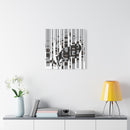 Bear in the Birches Charley Harper Giclee on Stretched Canvas-10