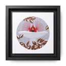 B-r-r-r-r-rdbath Charley Harper Framed Giclee Print on Stretched Canvas-9