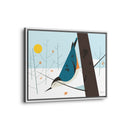 White-Breasted Nuthatch Charley Harper Giclee on Matte Stretched Canvas-53