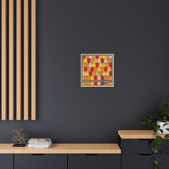 Octoberama Charley Harper Framed Giclee Print Stretched On Canvas