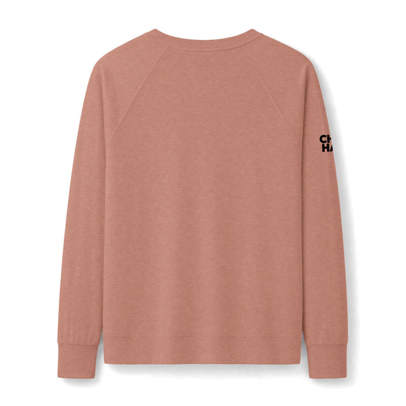 CAM SIERRA Women's Featherweight French Terry Long Sleeve Crewneck