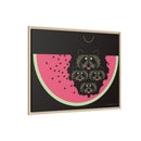 Watermelon Moon Charley Harper Framed Giclee Print on Matte Canvas-18