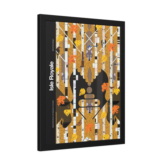 Isle Royale Charley Harper for the NPS Pinewood Frame