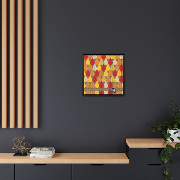 Octoberama Charley Harper Framed Giclee Print Stretched On Canvas