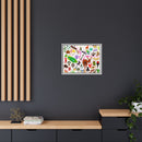 Charley Harper Florida Keys Framed Giclee On Canvas Wall Art-54