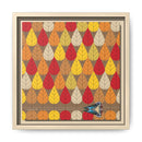 Octoberama Charley Harper Framed Giclee Print Stretched On Canvas-36