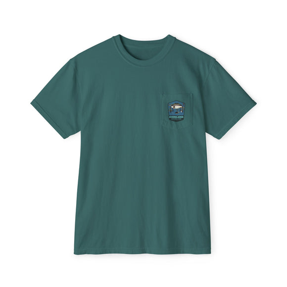 Everglades badge 2 Unisex Garment-Dyed Pocket T-Shirt