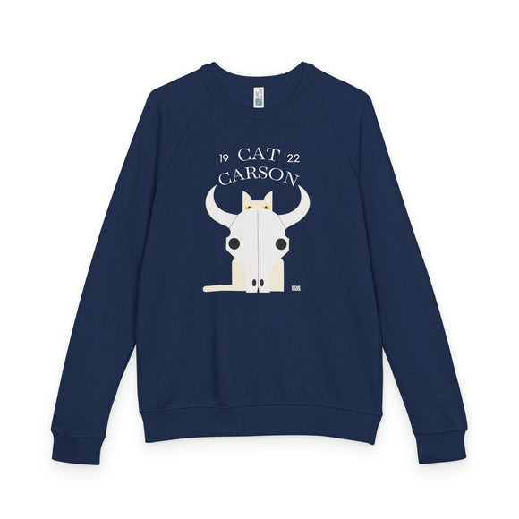 Edie Harper Cat Carson Western Scout Raglan Crewneck Sweatshirt