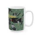 Charley Harper Florida Everglades Ceramic Mug — Underwater Wildlife Art 15oz-4