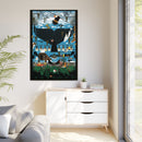 Glacier Bay Charley Harper Framed Giclee Print Stretched On Canvas-25