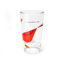 Cardinal and Berries Charley Harper Pint Glass, 16oz-2