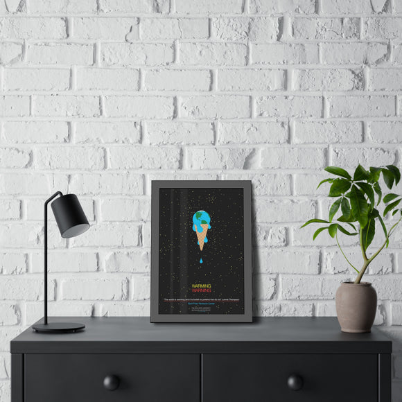 Warming Warning Charley Harper Pinewood Framed Posters