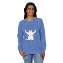 Edie Harper Cat Carson Western Scout Raglan Crewneck Sweatshirt-8