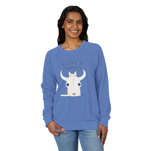 Edie Harper Cat Carson Western Scout Raglan Crewneck Sweatshirt