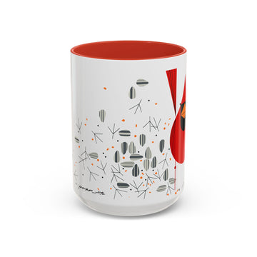Cardinal and Seed Charley Harper Art Studio Classic Accent Mug 15oz - 0