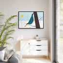 White-Breasted Nuthatch Charley Harper Giclee on Matte Stretched Canvas-96