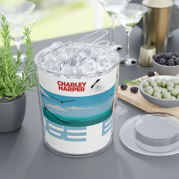 Charley Harper The Monarch Acrylic Ice Bucket with Tongs