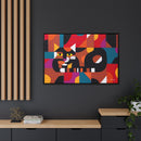 Crazy Cat Crazy Quilt Edie Harper Framed Giclee Print Stretched On Canvas-22