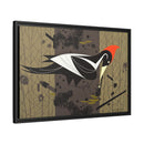Ivory Billed Woodpecker Charley Harper Framed Giclee Print on Stretched on Canvas-16