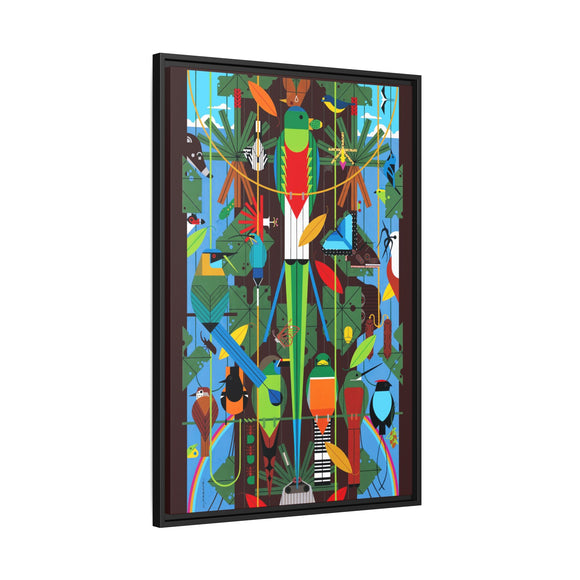 Monteverde Charley Harper Framed Giclee Print Stretched On Canvas
