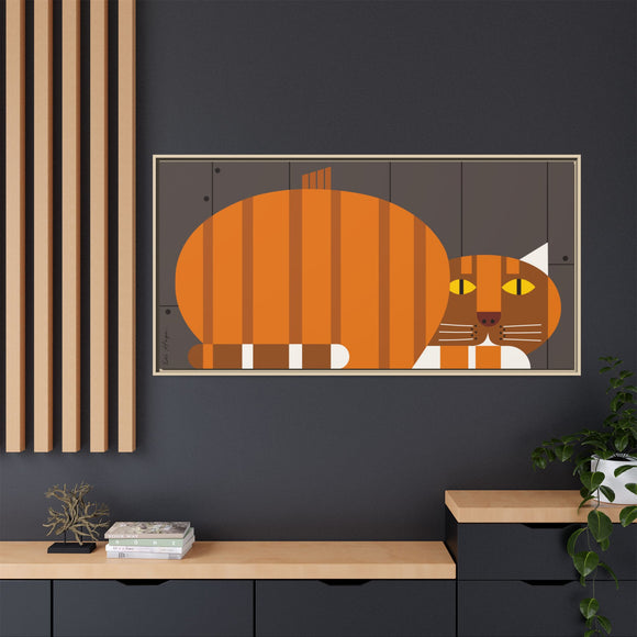 Peepkin Edie Harper Framed Giclee Print Stretched On Canvas