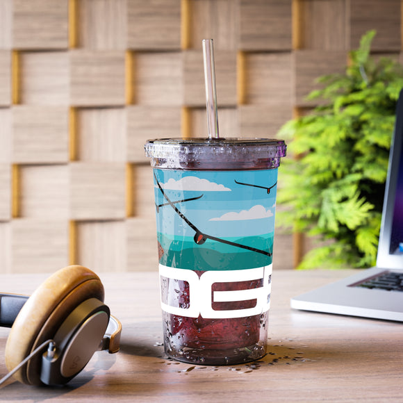 Charley Harper The Edge Monarchs 24HR Cold and 12HR Hot Double Insulated BPA-Free Acrylic Tumbler