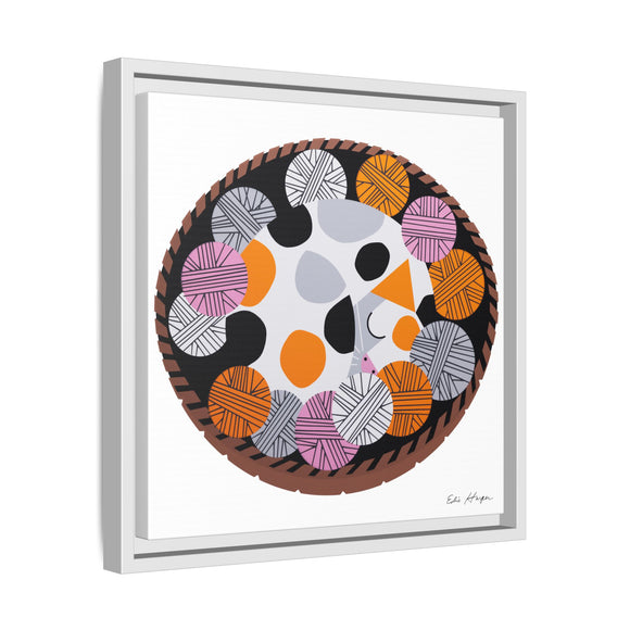 Kittens n' Knittens Edie Harper Framed Giclee Print on Stretched Canvas