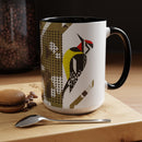 Yellow-Bellied Sapsucker Charley Harper Art Studio Classic Accent Mug 15oz-8