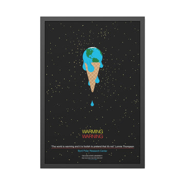 Warming Warning Charley Harper Pinewood Framed Posters - 0