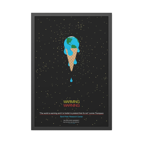 Warming Warning Charley Harper Pinewood Framed Posters