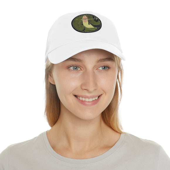 Charley Harper Florida Everglades Chino Twill Hat with Leather Style Patch (Round)