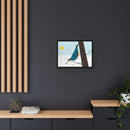 White-Breasted Nuthatch Charley Harper Giclee on Matte Stretched Canvas-49