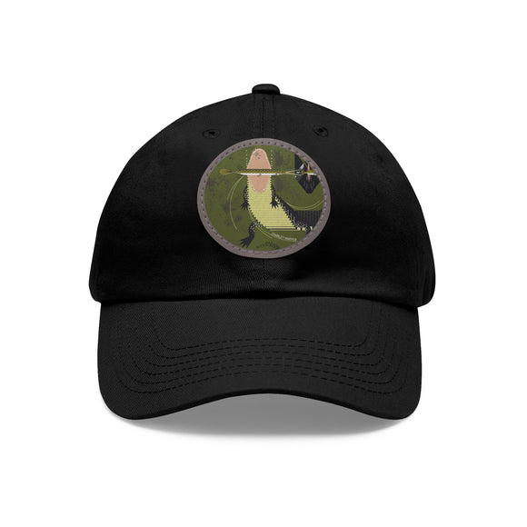 Charley Harper Florida Everglades Chino Twill Hat with Leather Style Patch (Round)