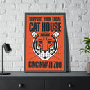 Cat House Cincinnati Zoo Charley Harper Pinewood Framed Posters-5
