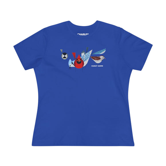 Bird Feeder's Charley Harper Women's Cotton Tee