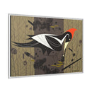 Ivory Billed Woodpecker Charley Harper Framed Giclee Print on Stretched on Canvas-40
