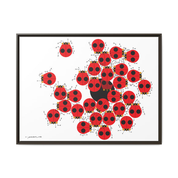 Early Risers Charley Harper Official Giclee on Stretched Canvas Framed
