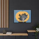 Racc-O-Lantern Charley Harper Framed Giclee Print Stretched On Canvas-25