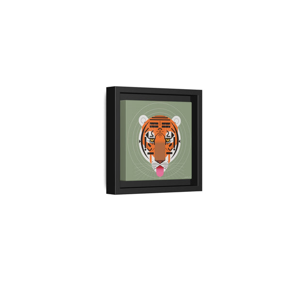 Cool Carnivore Charley Harper Giclee Framed Stretched On Canvas Print