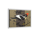Ivory Billed Woodpecker Charley Harper Framed Giclee Print on Stretched on Canvas-58