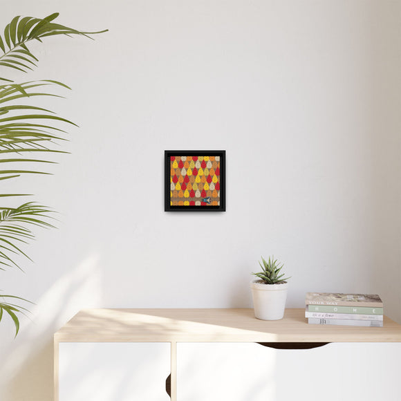 Octoberama Charley Harper Framed Giclee Print Stretched On Canvas