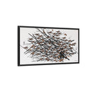 His Eyes Are On The Sparrow Charley Harper Framed Giclee Print Stretched on Canvas-23