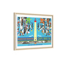 Cape May New Jersey Migration Mainline  Giclee on Stretched Canvas Framed-10