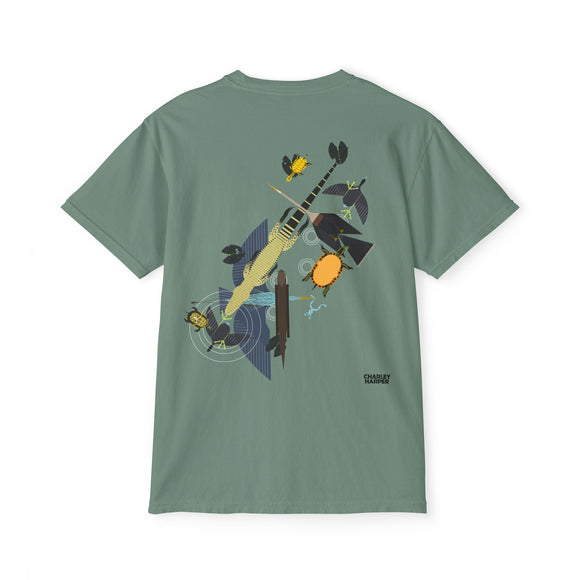 Everglades badge 3  Unisex Garment-Dyed Pocket T-Shirt