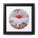B-r-r-r-r-rdbath Charley Harper Framed Giclee Print on Stretched Canvas-21