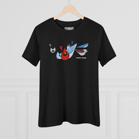 Bird Feeder's Charley Harper Women's Cotton Tee